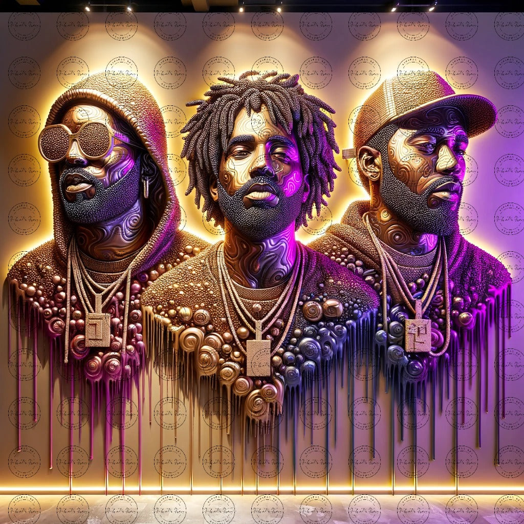 Digital Art - Glossy Rappers: A Candy-Coated Beat #2013