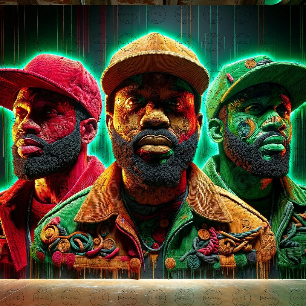 Digital Art - Glossy Rappers: A Candy-Coated Beat #2023