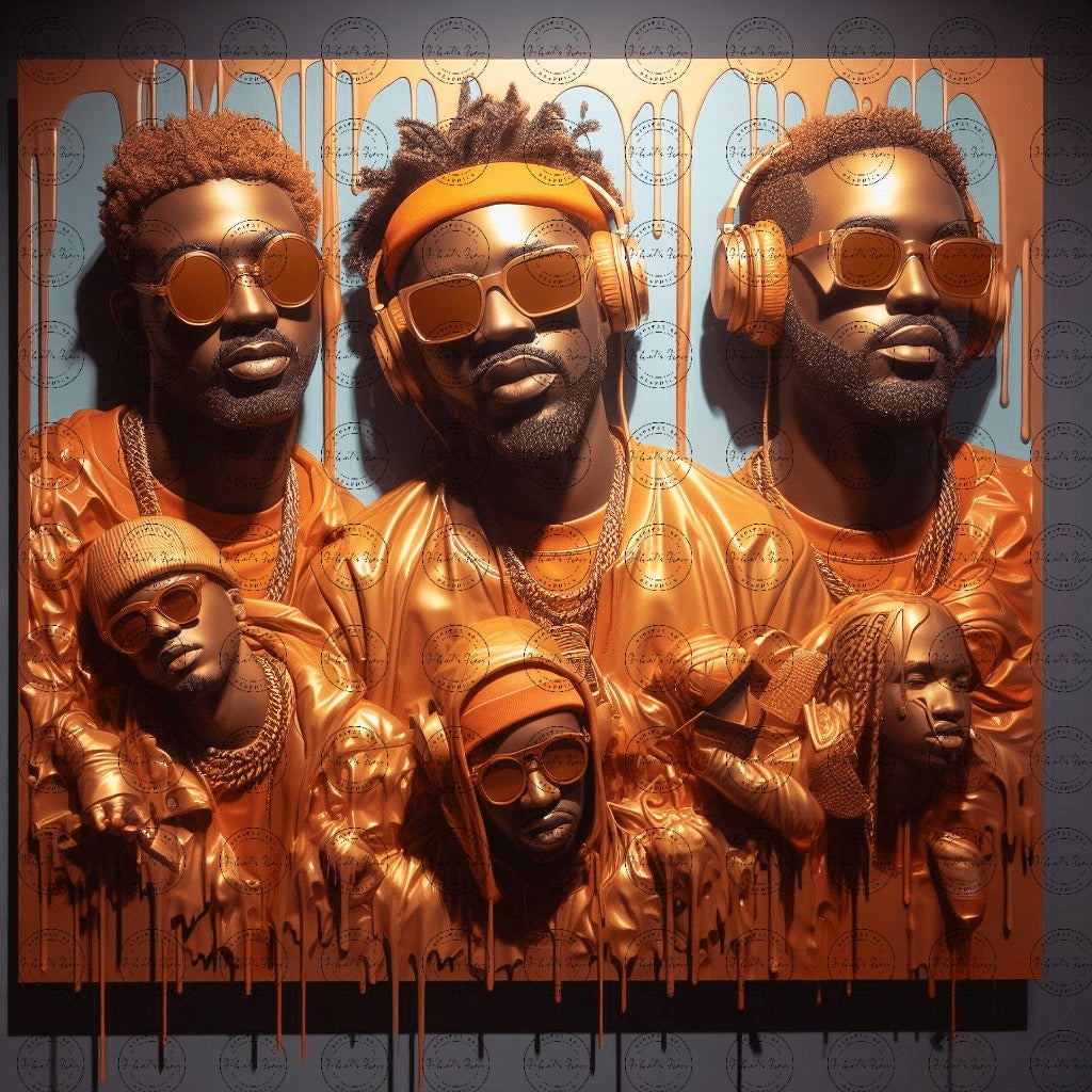 Digital Art - Glossy Rappers: A Candy-Coated Beat #2012