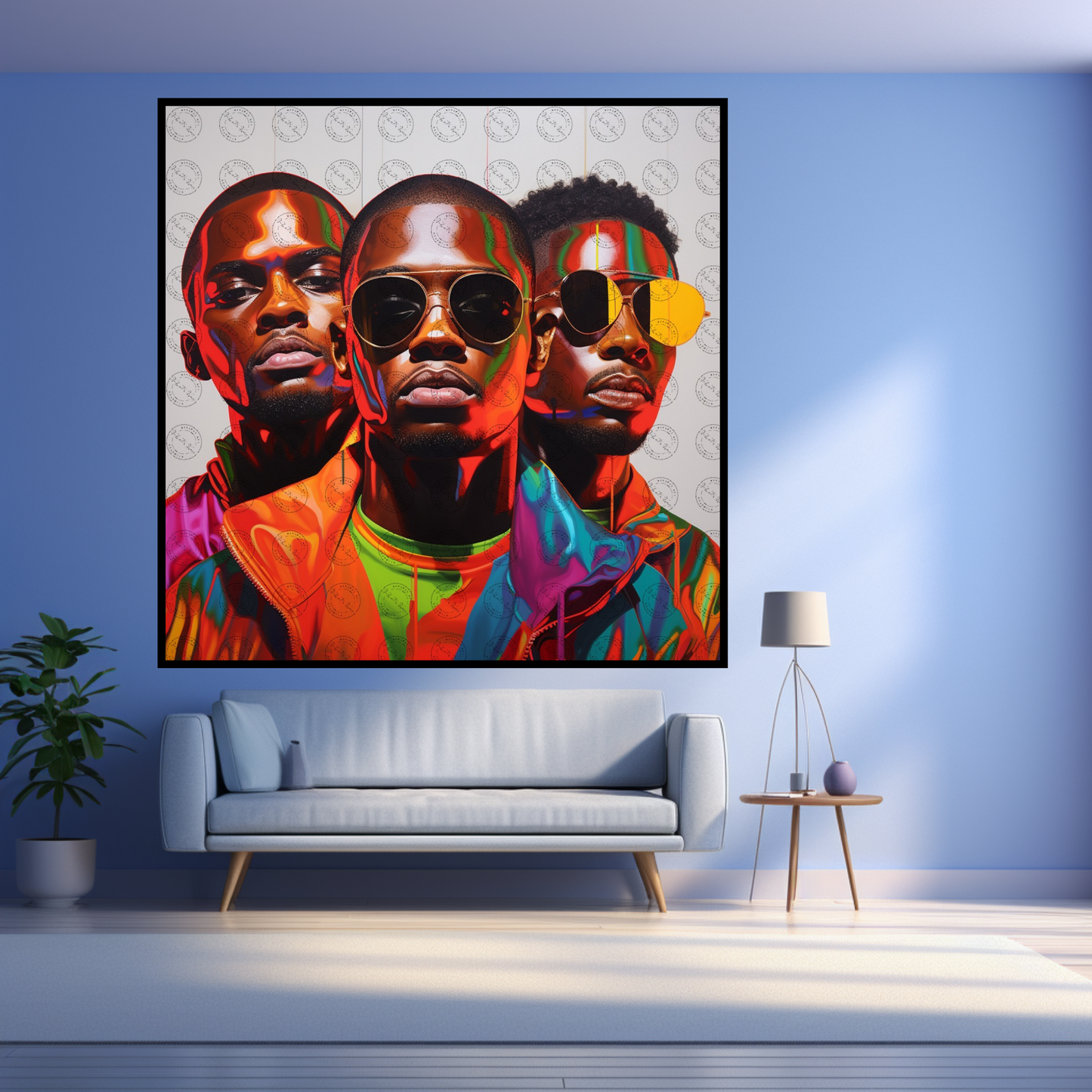 Digital Art - Emissaries of Spectrum: Portraits of Black Resilience - #2018