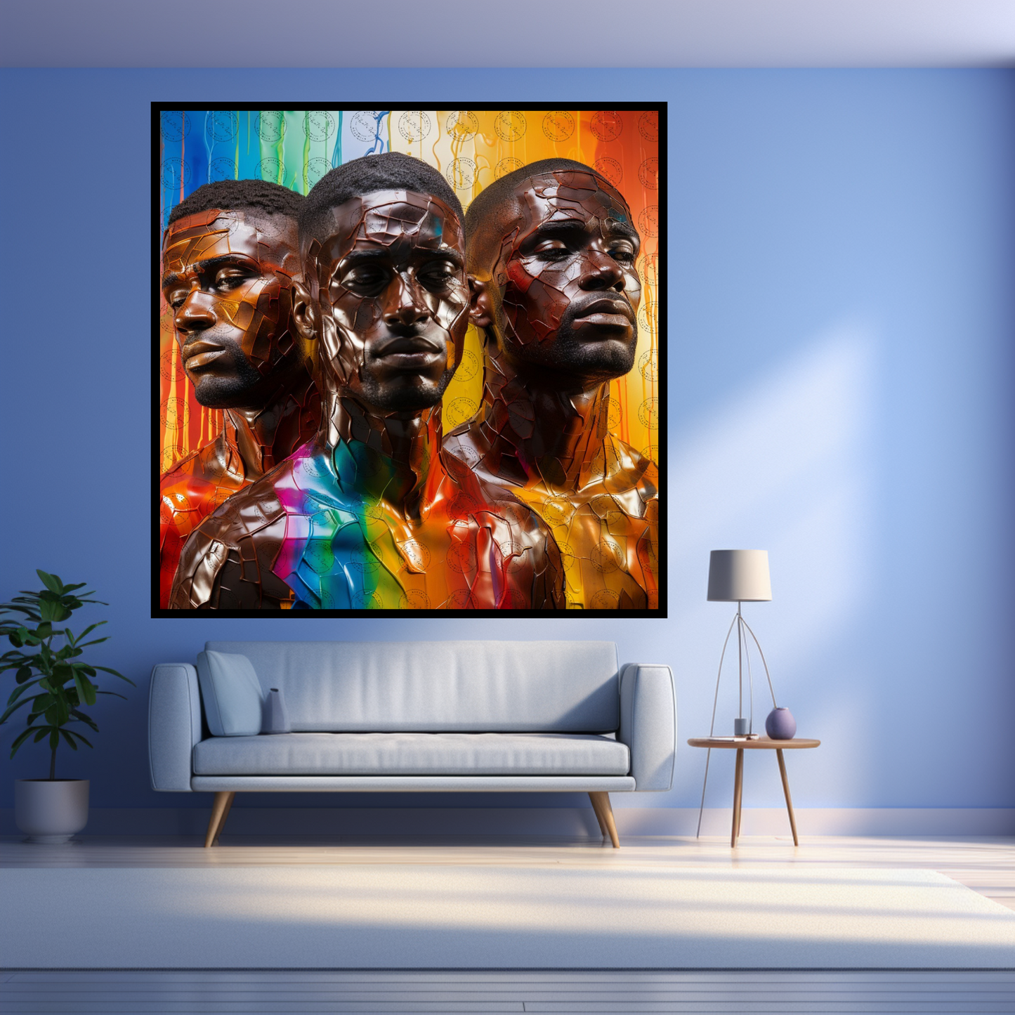 Digital Art - Emissaries of Spectrum: Portraits of Black Resilience - #2012