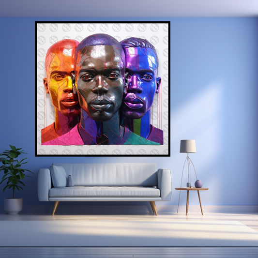 Digital Art - Emissaries of Spectrum: Portraits of Black Resilience - #2013