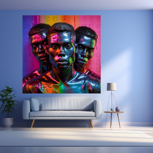 Digital Art - Emissaries of Spectrum: Portraits of Black Resilience - #2014