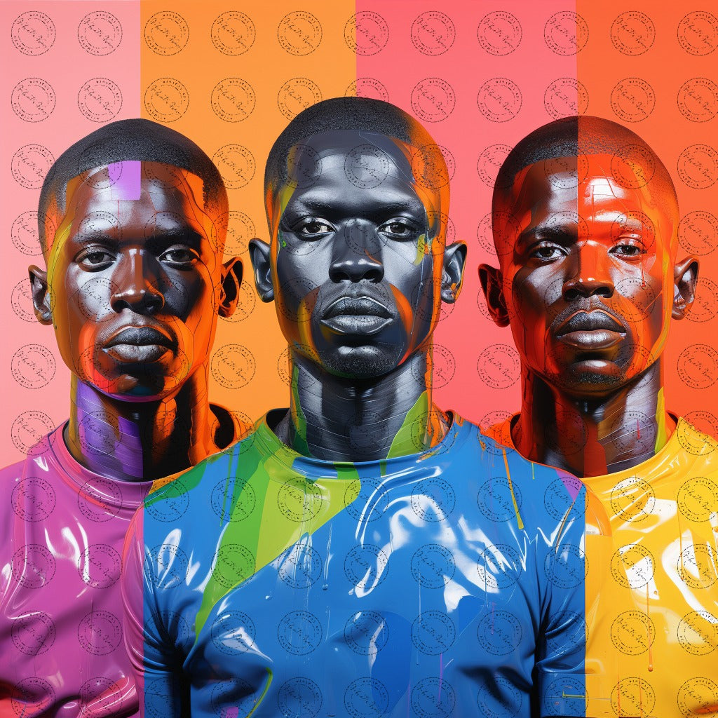 Digital Art - Emissaries of Spectrum: Portraits of Black Resilience - #2011