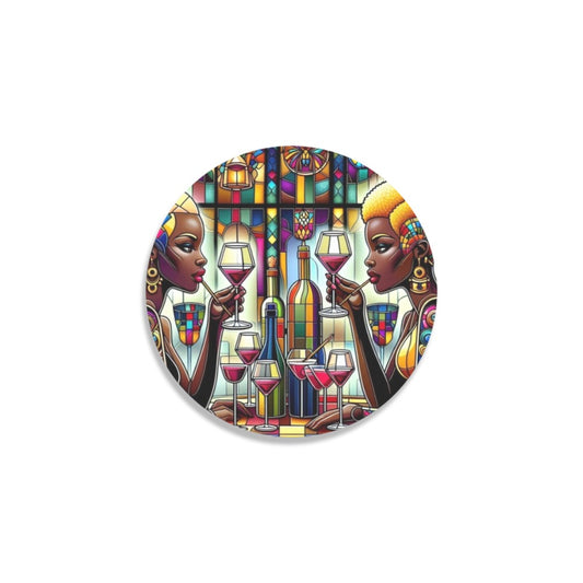 Round Coaster Set - Velvet's View - Sip & Savor - Exquisite Elegance Coaster Collection