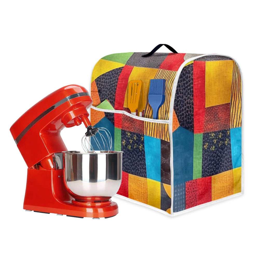 Mixer cover- Velvet's View - Elegant Adinkra-Inspired Fabric Collection