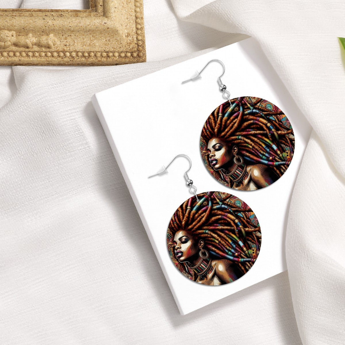 Leather Round Earrings - Velvet's View