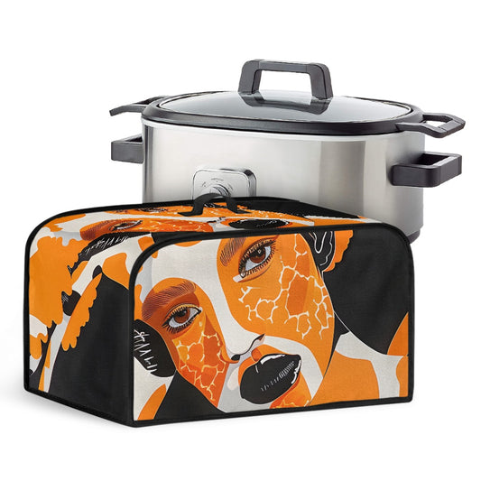 Slow Cooker Cover - Velvet's View - Giraffe Essence - A Fusion of Nature and Elegance Collection