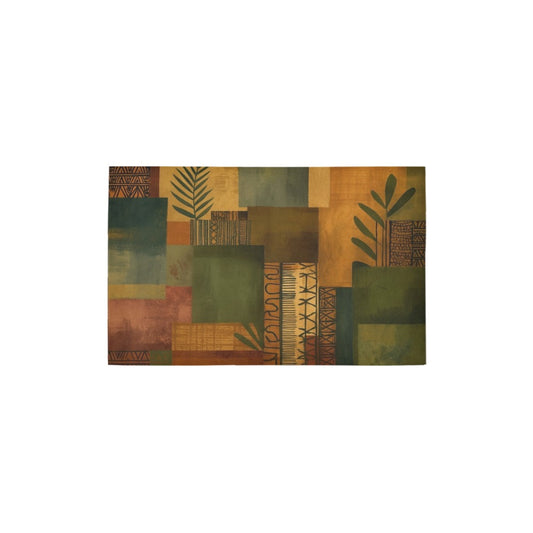 Rooted in Earth, Woven in Culture: Afrocentric Decor Inspired by Textiles, Texture & Legacy - Bath Rug 20''x 32''