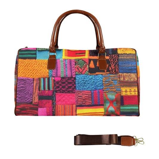 Velvet’s View: The Patchwork Luxe Handbag Collection - Large Capacity Travel Bag-Large - 458804