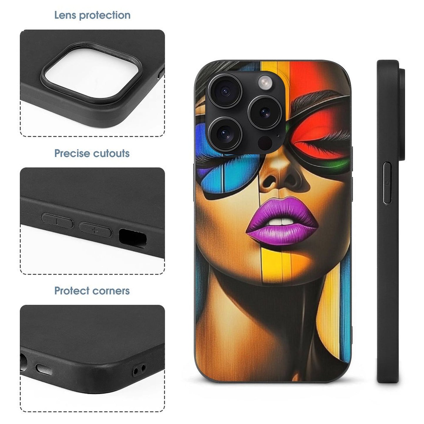 Case for iPhone 15 Series Case for iPhone 15 Pro Max - Black Girl Art - Velvet's View