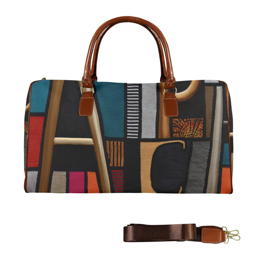 Velvet’s View: The Patchwork Luxe Handbag Collection - Large Capacity Travel Bag-Large - 956322