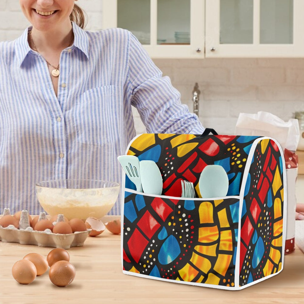 Mixer cover- Velvet's View - Elegant Adinkra-Inspired Fabric Collection