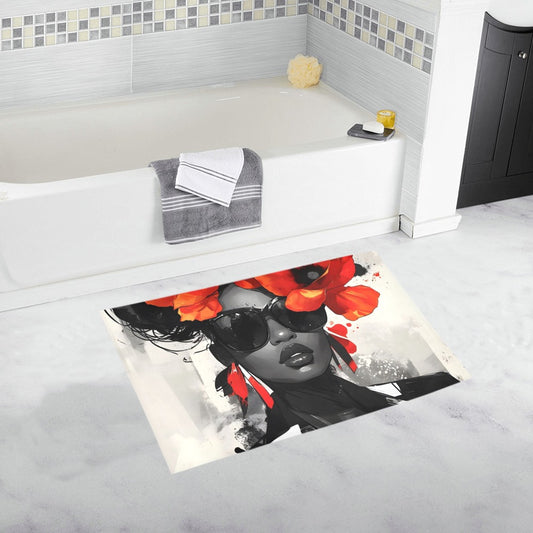 Bath Rug  - Velvet's View - Bold Elegance - The Poppy Collection