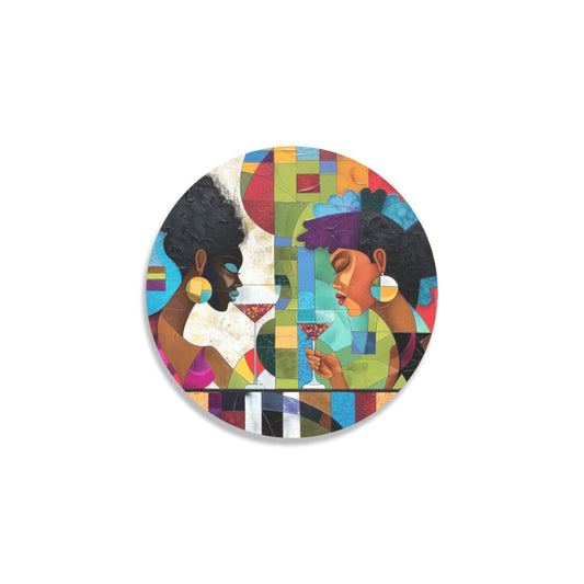 Round Coaster Set - Velvet's View - Sip & Savor - Exquisite Elegance Coaster Collection