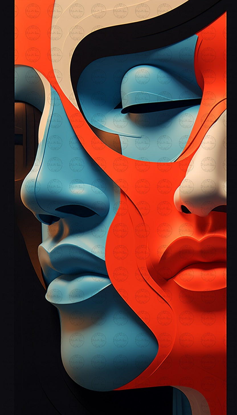Enigmatic Reverie: A Journey Through Abstract Minimalism and Pop-Inspired Aesthetics – #2018