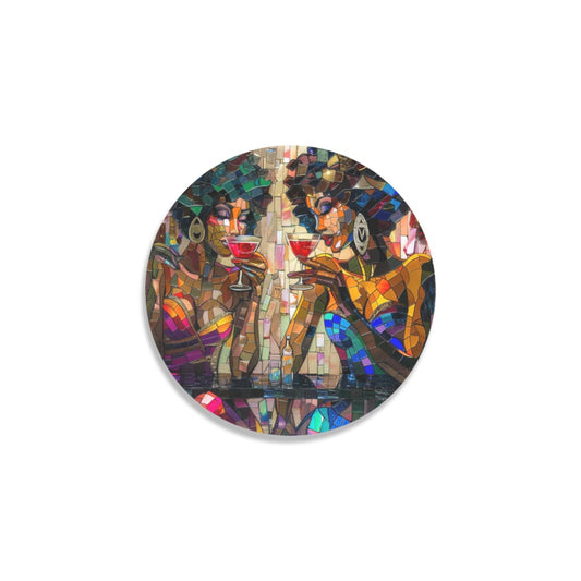 Round Coaster Set - Velvet's View - Sip & Savor - Exquisite Elegance Coaster Collection