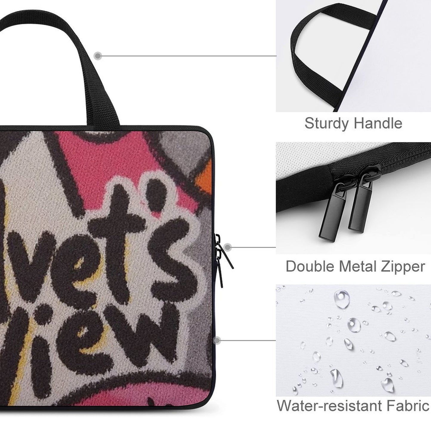 Laptop Bag - Black Girl Art - Velvet’s View - Artistic Laptop Covers Collection - Laptop Bag (Multiple Sizes) #2062