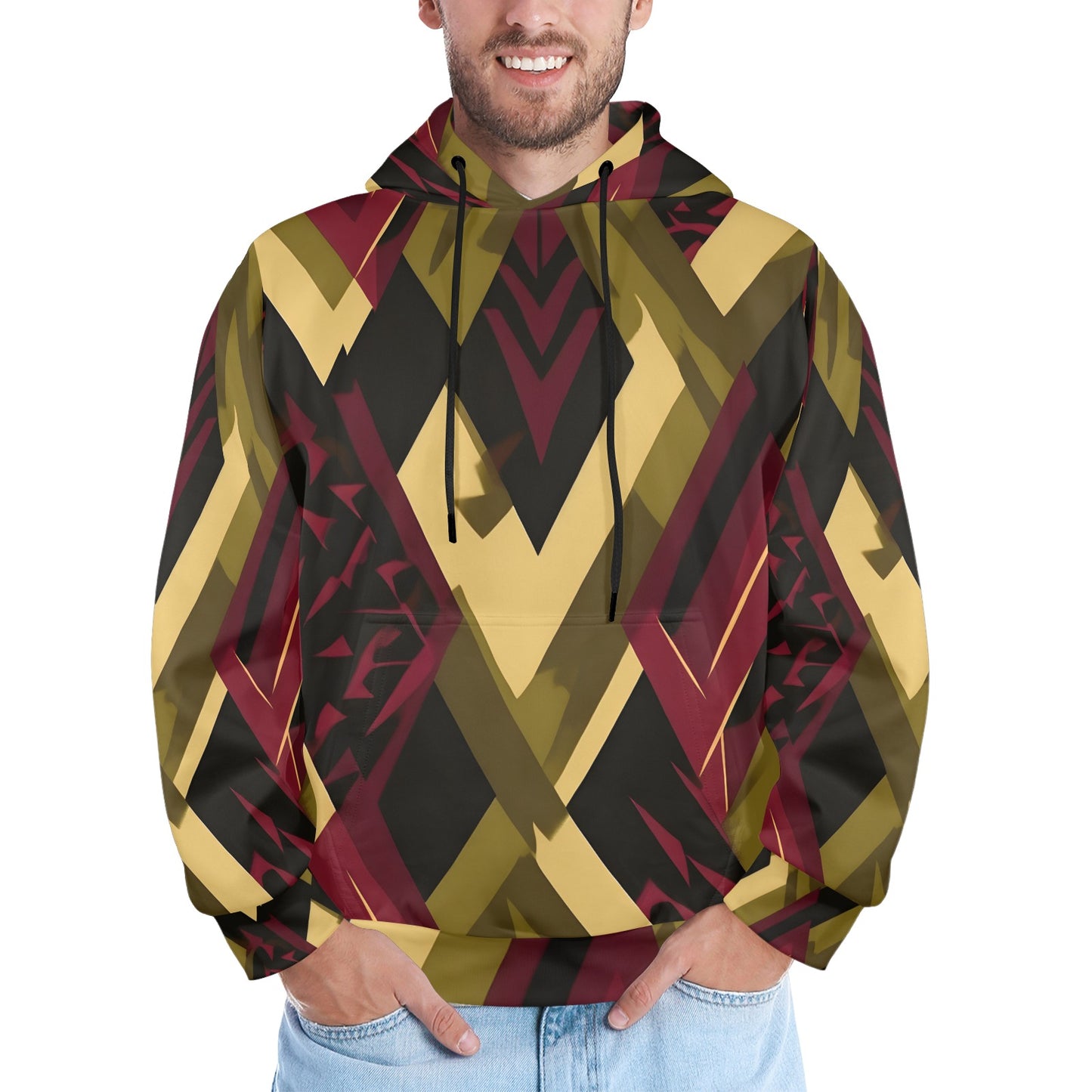 Retro Print Collection - Men's All Over Print Hoodie (Model H61) – 2013
