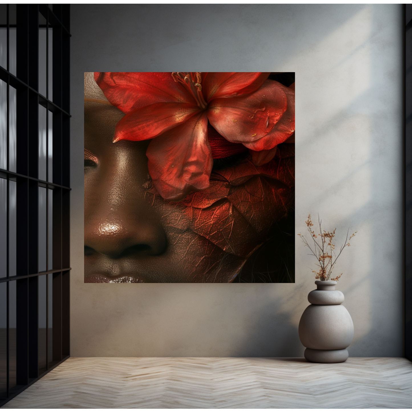 Digital Art - Botanical Elegance: A Verdant Veil - #2020