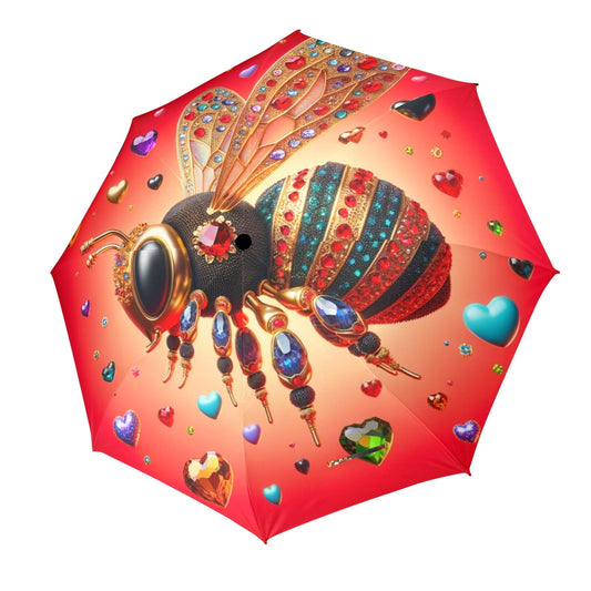 Bee Jeweled Collection - Semi-Automatic Foldable Umbrella (Model U12) - #2011