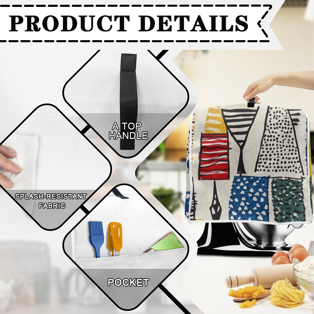 Mixer cover- Velvet's View - Elegant Adinkra-Inspired Fabric Collection