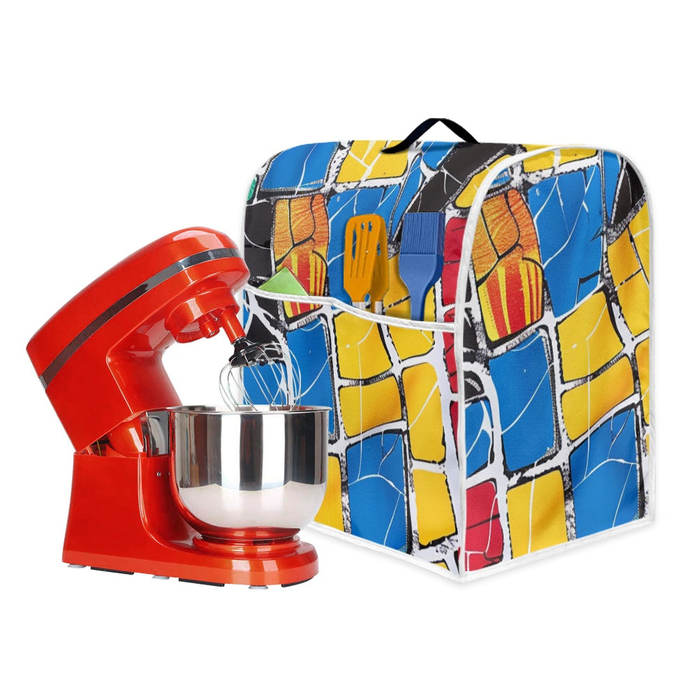 Mixer cover- Velvet's View - Elegant Adinkra-Inspired Fabric Collection