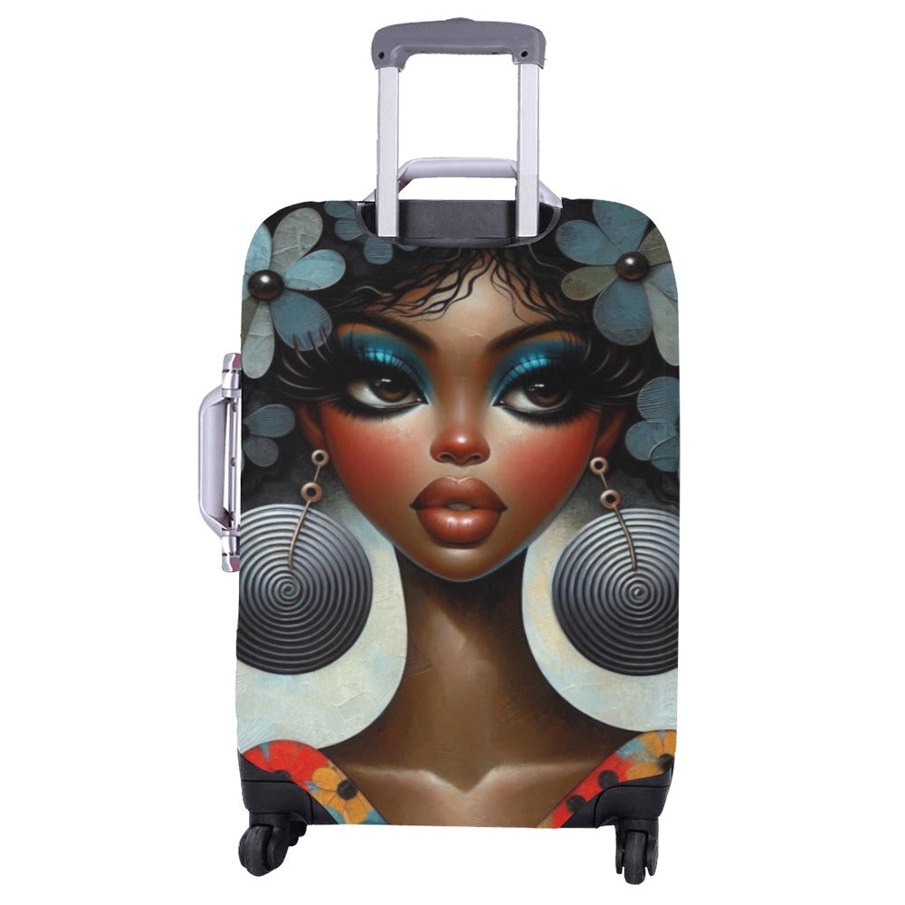 Bold & Beautiful: Afrocentric Digital Art Collection -  Luggage Cover/Large 26"-28" - #2011
