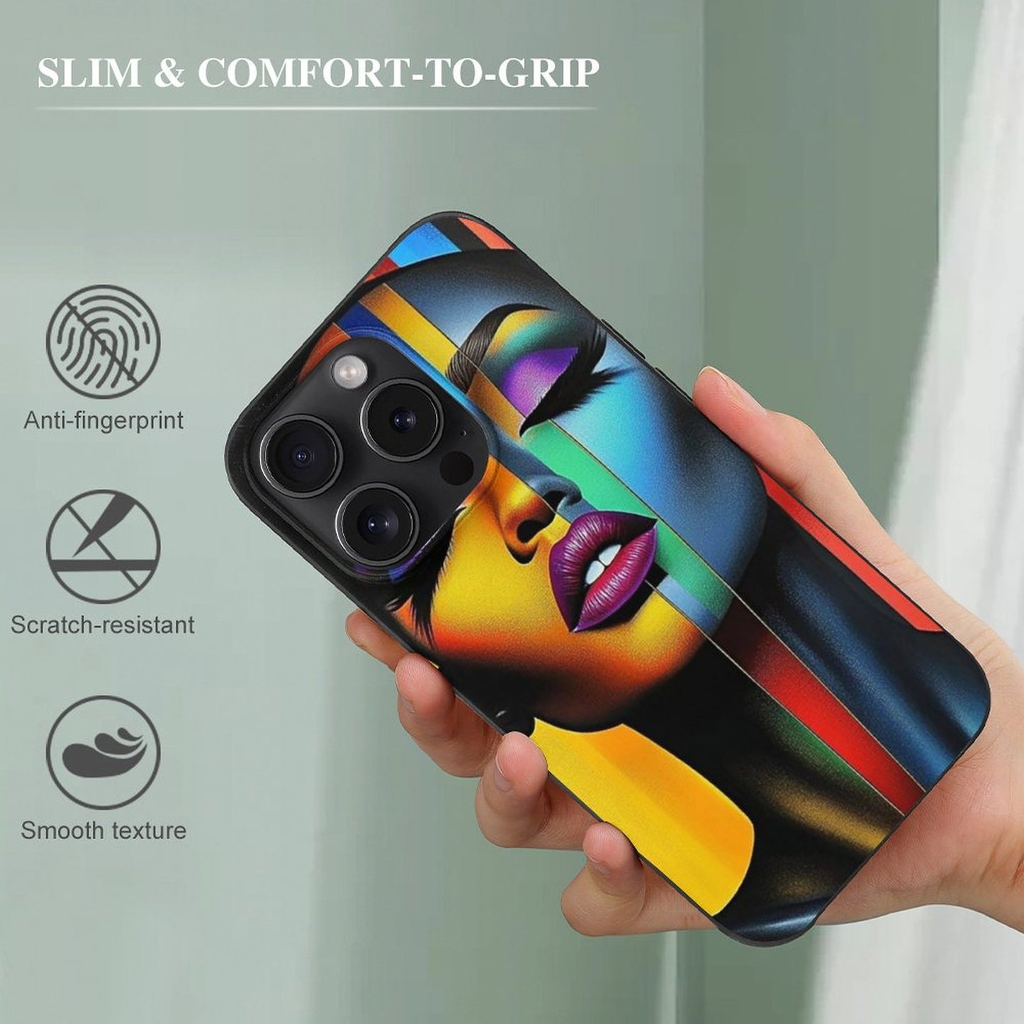 Case for iPhone 15 Series Case for iPhone 15 Pro - Black Girl Art - Velvet's View