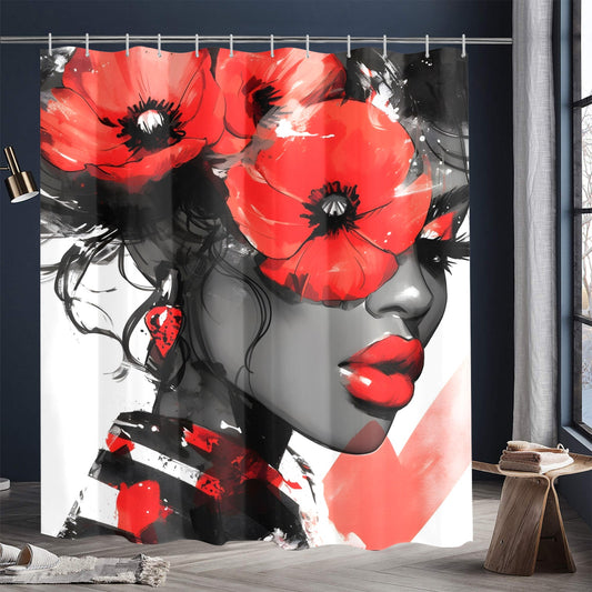Shower Curtain 72"x84" - Velvet's View - Bold Elegance - The Poppy Collection 772