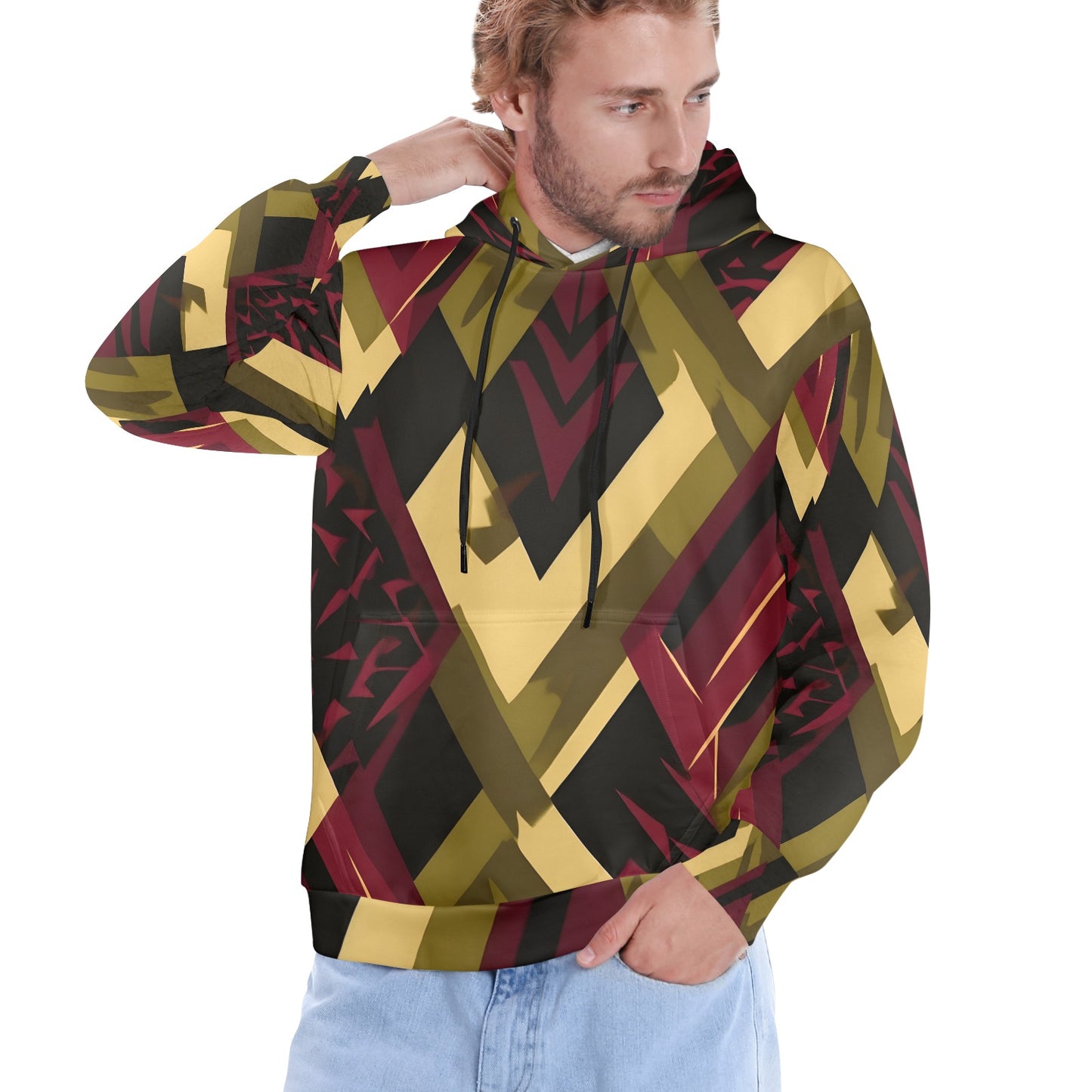 Retro Print Collection - Men's All Over Print Hoodie (Model H61) – 2013