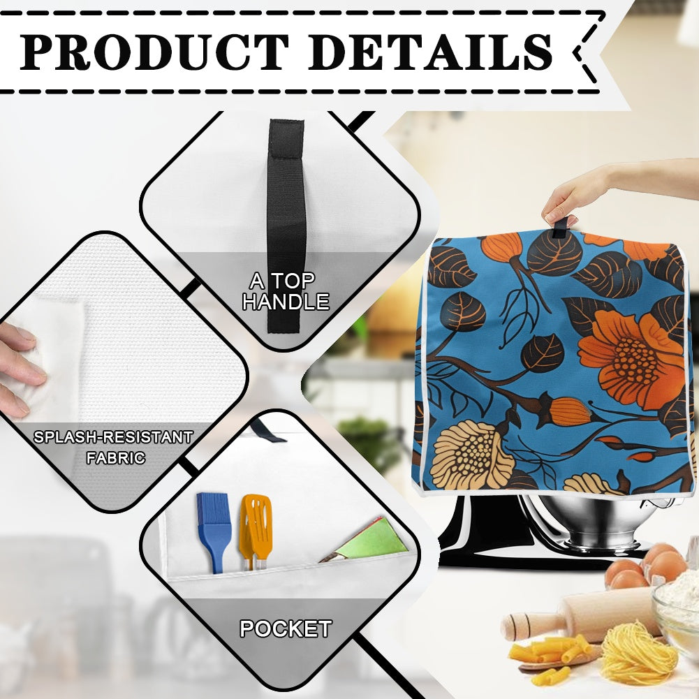 Mixer cover- Velvet's View - Elegant Adinkra-Inspired Fabric Collection