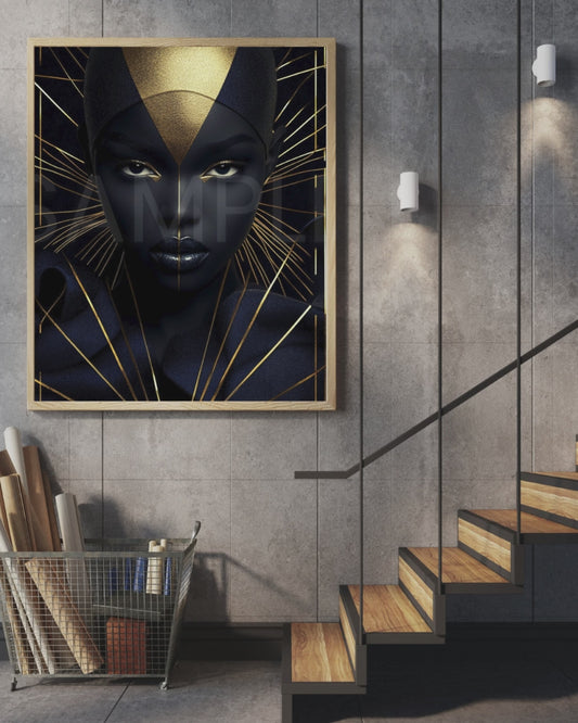 Ethereal Noir: The Divine Essence of Black Beauty - 1615292